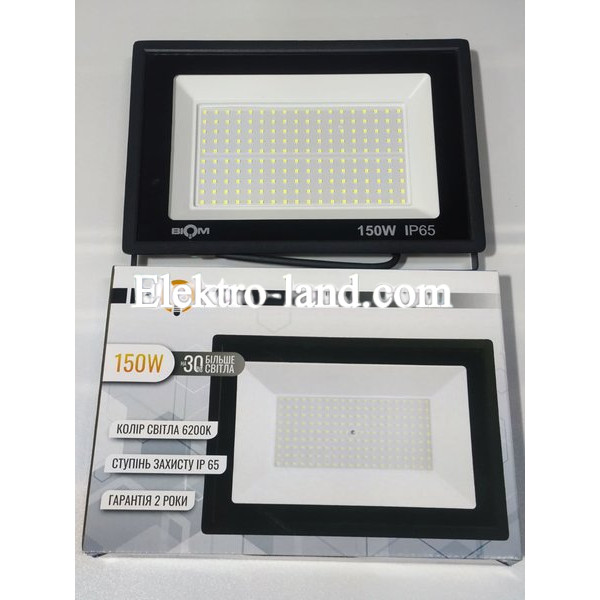 LED прожектор Biom 150W 6200К IP65 220V S6-SMD-150-Slim